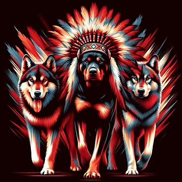 Artwork thumbnail, Native Rottweilers by 123ks