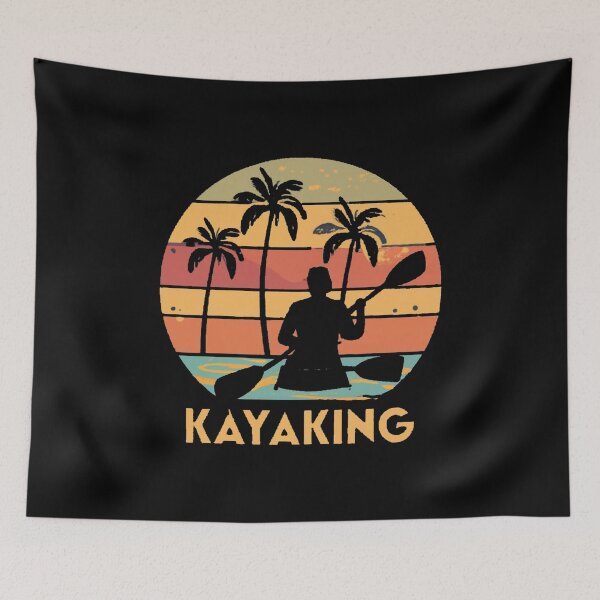 Item preview, Vintage colors sunset and kayaking designed and sold by desinganddecor.