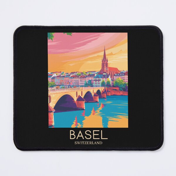 Item preview, A Pop Art Travel Print of Basel - Switzerland  designed and sold by StudioRedKoala.