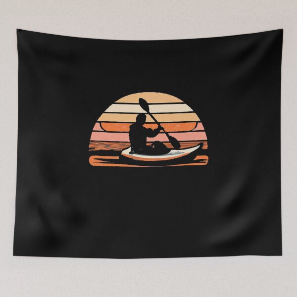 Item preview, Vintage colors sunset and kayaking designed and sold by desinganddecor.