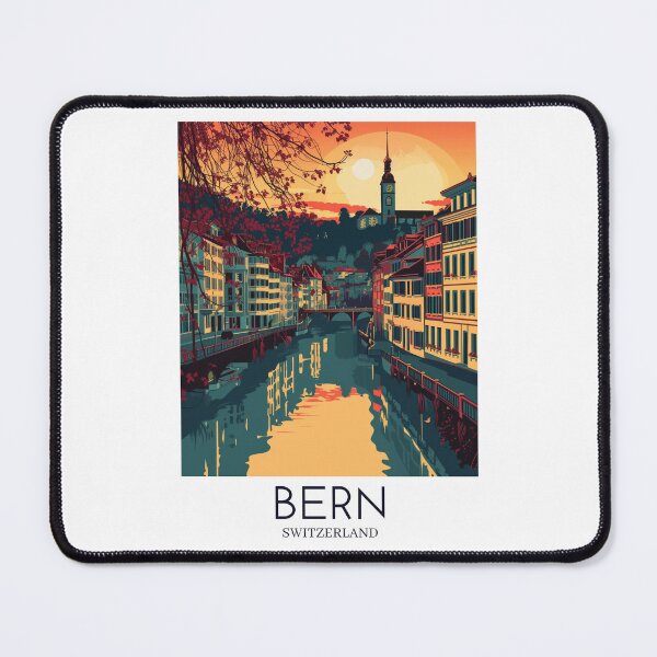 Item preview, A Pop Art Travel Print of Bern - Switzerland  designed and sold by StudioRedKoala.