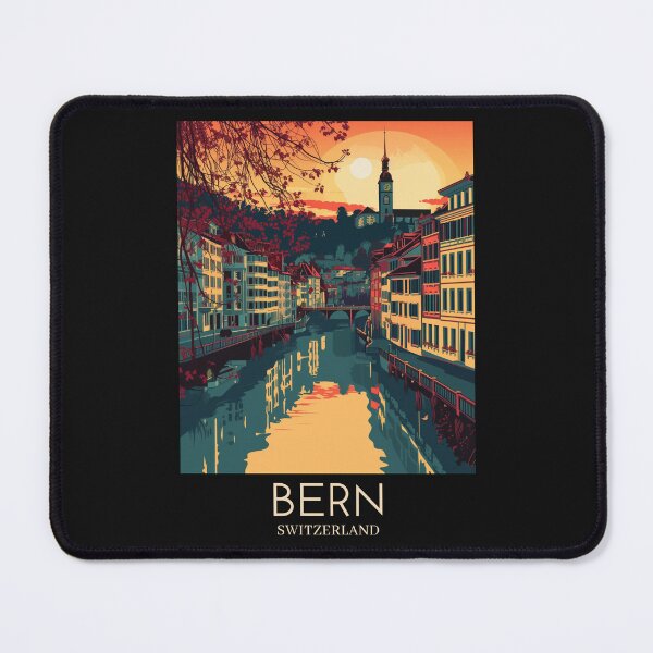 Item preview, A Pop Art Travel Print of Bern - Switzerland  designed and sold by StudioRedKoala.