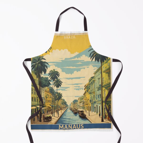 Item preview, Manaus Brazil Vintage Poster Tourism designed and sold by TravelersGems.