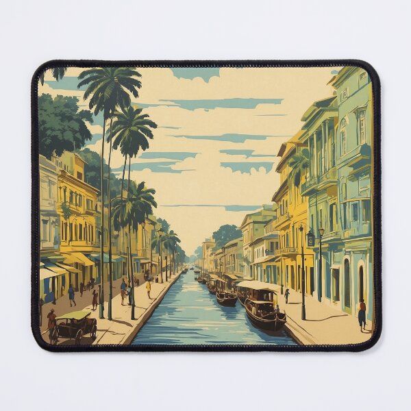 Item preview, Manaus Brazil Vintage Poster Tourism  designed and sold by TravelersGems.
