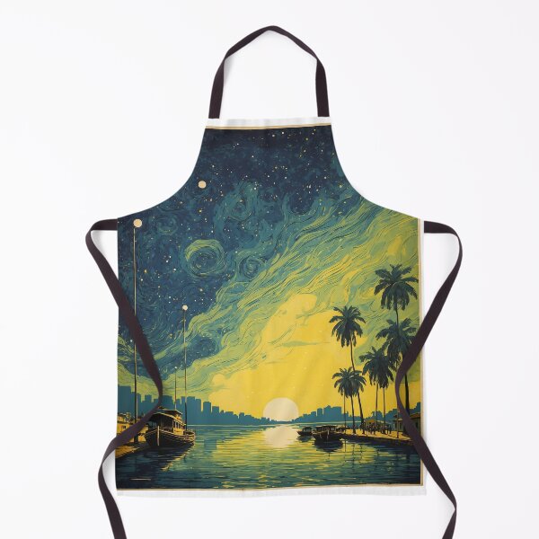 Item preview, Manaus Starry Night and Moon Vintage Poster Tourism designed and sold by TravelersGems.