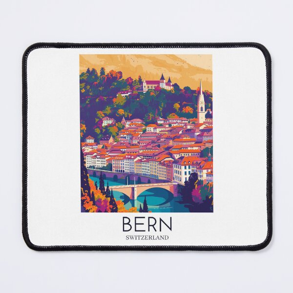 Item preview, A Pop Art Travel Print of Bern - Switzerland  designed and sold by StudioRedKoala.