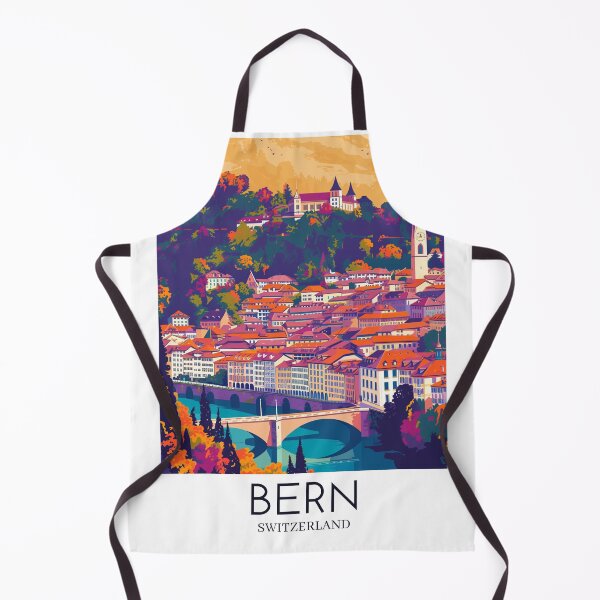 Item preview, A Pop Art Travel Print of Bern - Switzerland  designed and sold by StudioRedKoala.