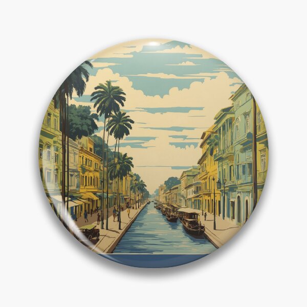 Item preview, Manaus Brazil Vintage Poster Tourism  designed and sold by TravelersGems.