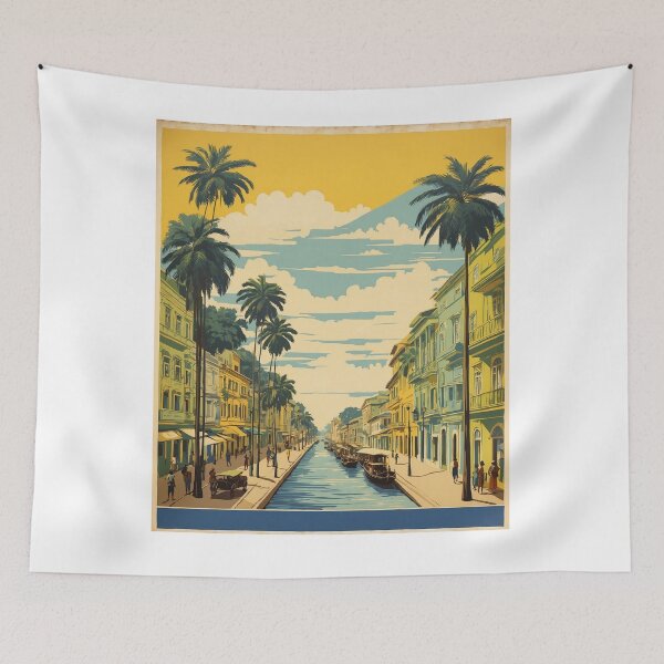 Item preview, Manaus Brazil Vintage Poster Tourism  designed and sold by TravelersGems.