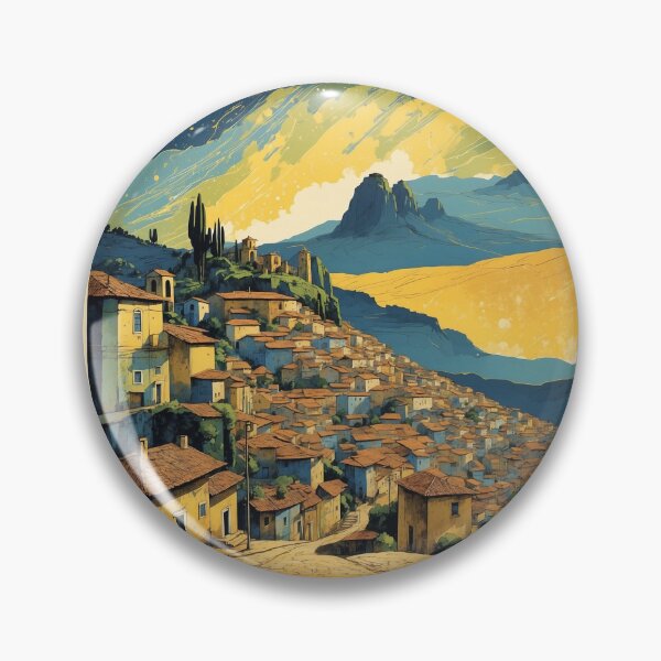 Item preview, Minas Gerais Starry Night and Moon Vintage Poster Tourism  designed and sold by TravelersGems.