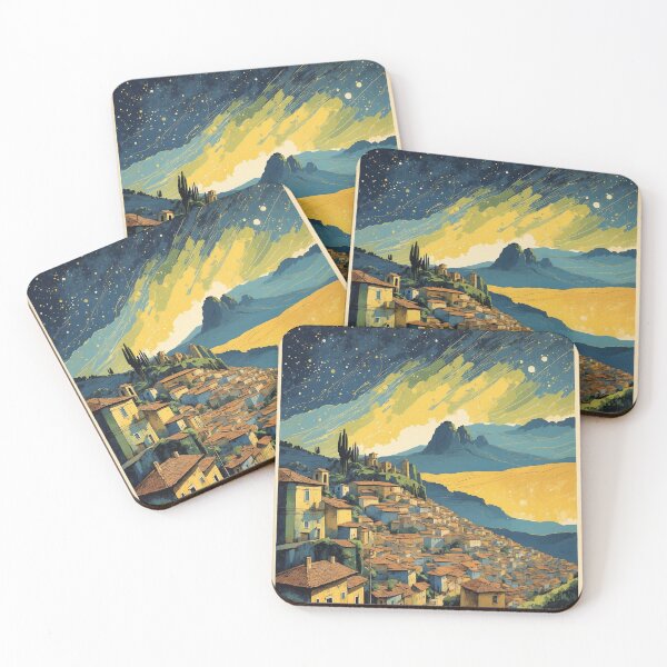 Item preview, Minas Gerais Starry Night and Moon Vintage Poster Tourism  designed and sold by TravelersGems.