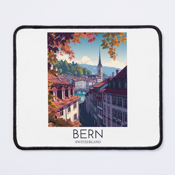 Item preview, A Pop Art Travel Print of Bern - Switzerland  designed and sold by StudioRedKoala.