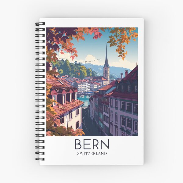 Artikelvorschau, A Pop Art Travel Print of Bern - Switzerland  entworfen und verkauft von StudioRedKoala.