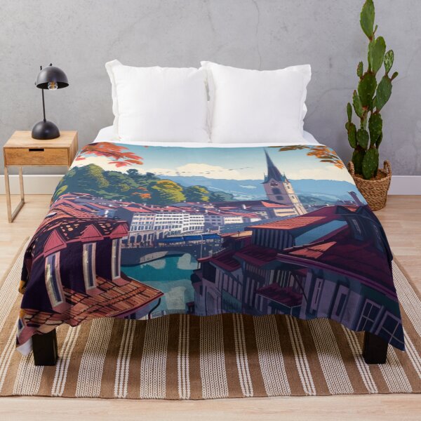 Item preview, A Pop Art Travel Print of Bern - Switzerland  designed and sold by StudioRedKoala.