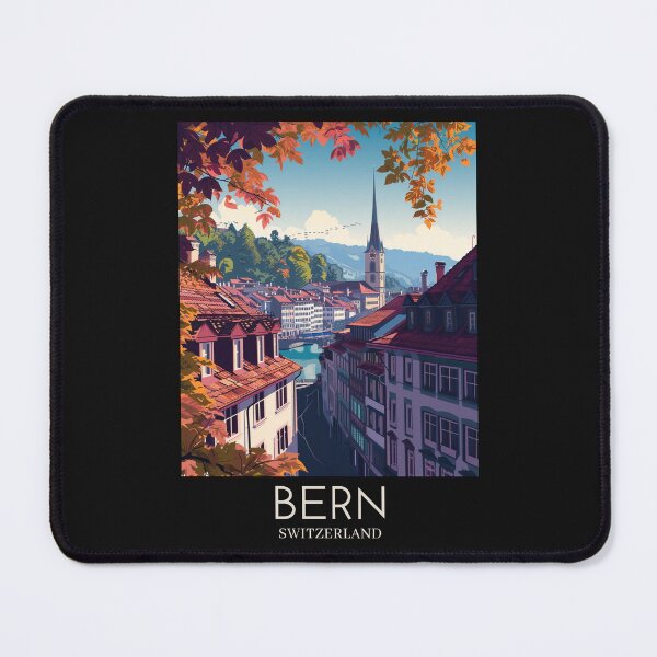 Item preview, A Pop Art Travel Print of Bern - Switzerland  designed and sold by StudioRedKoala.