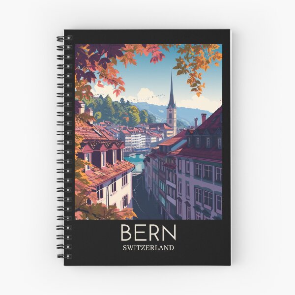 Artikelvorschau, A Pop Art Travel Print of Bern - Switzerland  entworfen und verkauft von StudioRedKoala.