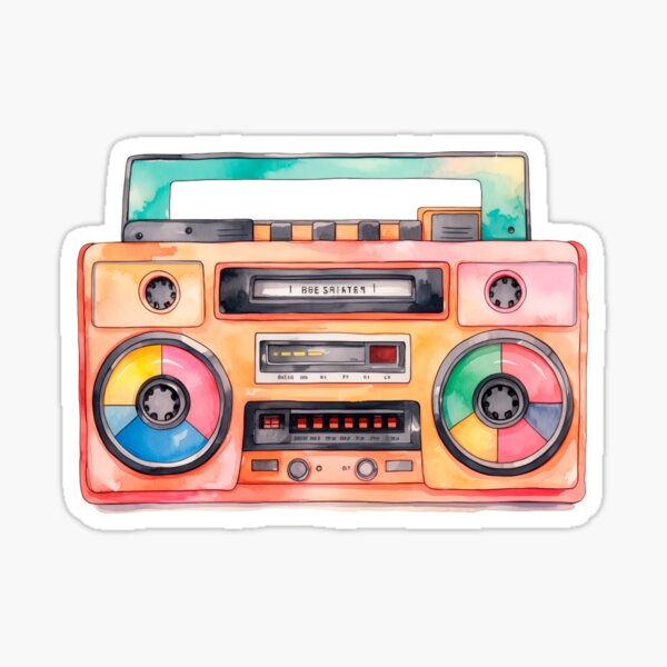  STIDE Grabadora portátil de casete de radio AM/FM, grabadora de  reproductor de cinta de casete portátil, altavoz de cassette, grabadora de  casete clásica estilo de los años 80 (negro, oro), negro 