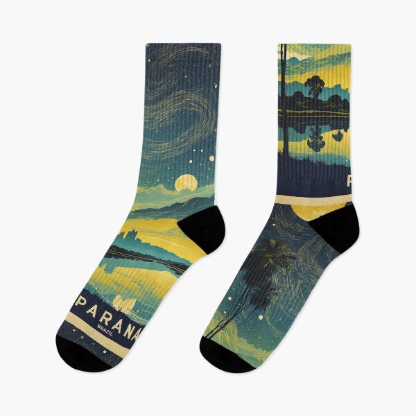 Item preview, Parana Brazil Starry Night and Moon Vintage Poster Tourism  designed and sold by TravelersGems.