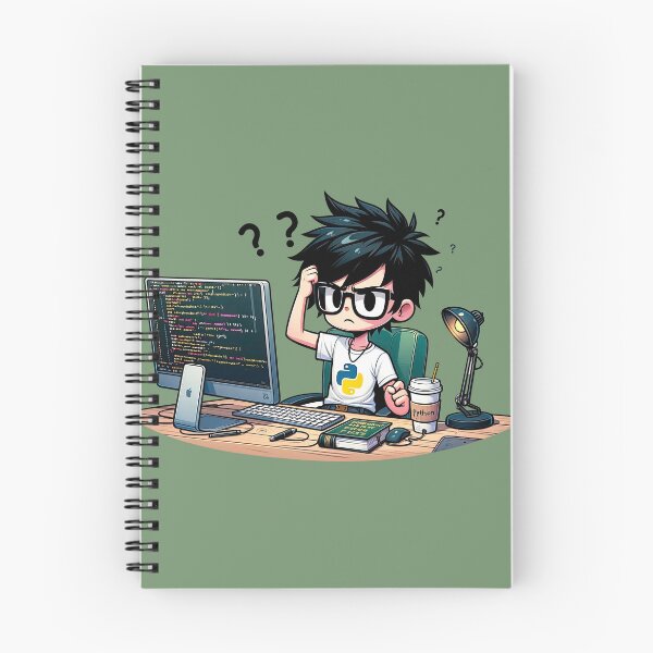 Item preview, Perplexed Programmer: The Puzzling Path of Python Proficiency designed and sold by TuringTacoTales.