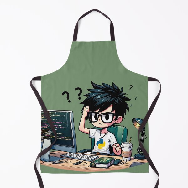 Item preview, Perplexed Programmer: The Puzzling Path of Python Proficiency designed and sold by TuringTacoTales.