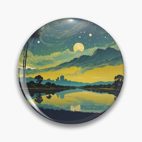 Item preview, Parana Brazil Starry Night and Moon Vintage Poster Tourism 2 designed and sold by TravelersGems.