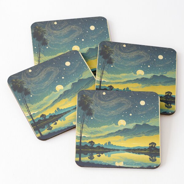 Item preview, Parana Brazil Starry Night and Moon Vintage Poster Tourism 2 designed and sold by TravelersGems.