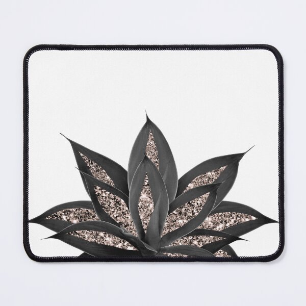 Item preview, Gray Black Agave with Rose Gold  #2 (Photo of Glitter Only - Not Reflective) designed and sold by Anita's & Bella's Art.
