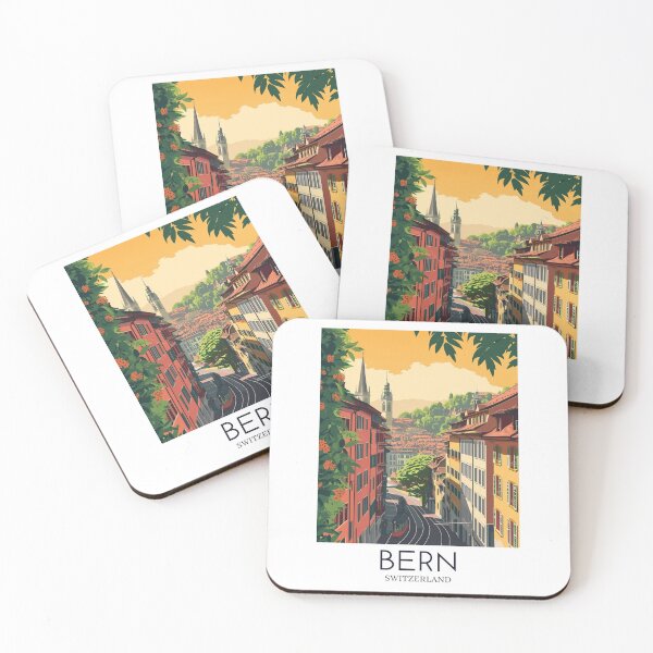 Item preview, A Pop Art Travel Print of Bern - Switzerland  designed and sold by StudioRedKoala.