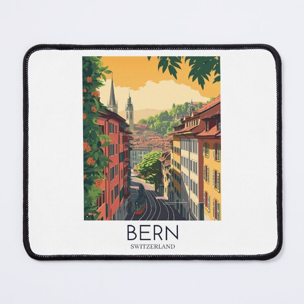 Item preview, A Pop Art Travel Print of Bern - Switzerland  designed and sold by StudioRedKoala.