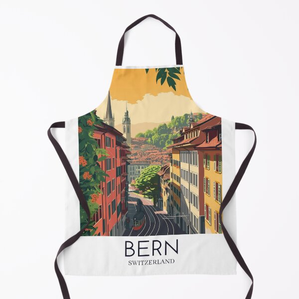 Item preview, A Pop Art Travel Print of Bern - Switzerland  designed and sold by StudioRedKoala.