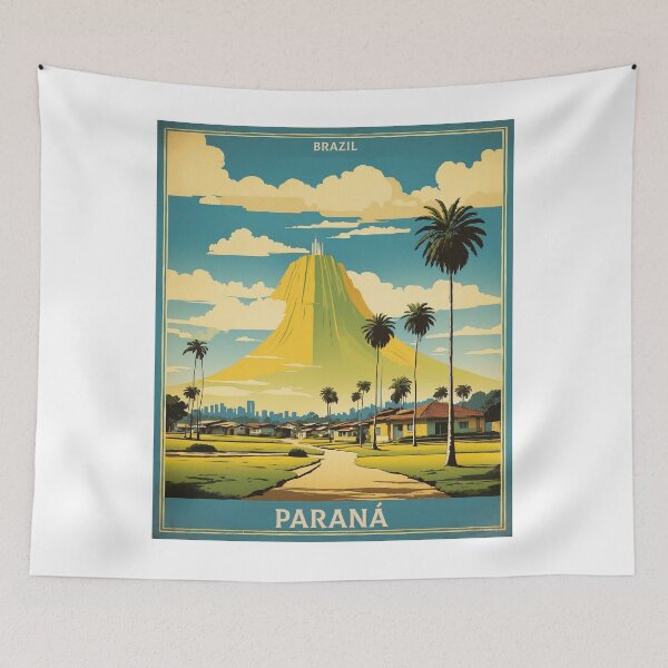 Item preview, Parana Brazil Vintage Poster Tourism  designed and sold by TravelersGems.