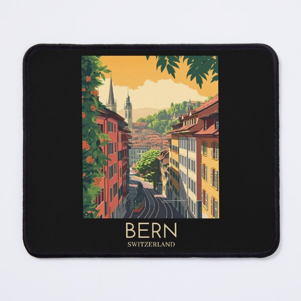 Item preview, A Pop Art Travel Print of Bern - Switzerland  designed and sold by StudioRedKoala.