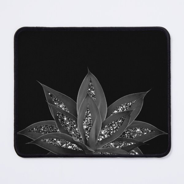 Item preview, Gray Black Agave with Black Silver Glam #2 (Photo of Glitter Only - Not Reflective) designed and sold by Anita's & Bella's Art.