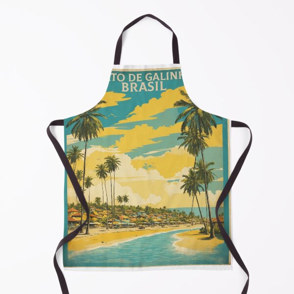 Artikelvorschau, Porto de Galinhas Brasilien Vintage Poster Tourismus 2 entworfen und verkauft von TravelersGems.