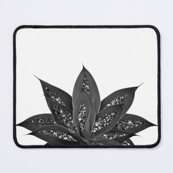 Item preview, Gray Black Agave with Black Silver Glam #1 (Photo of Glitter Only - Not Reflective) designed and sold by Anita's & Bella's Art.