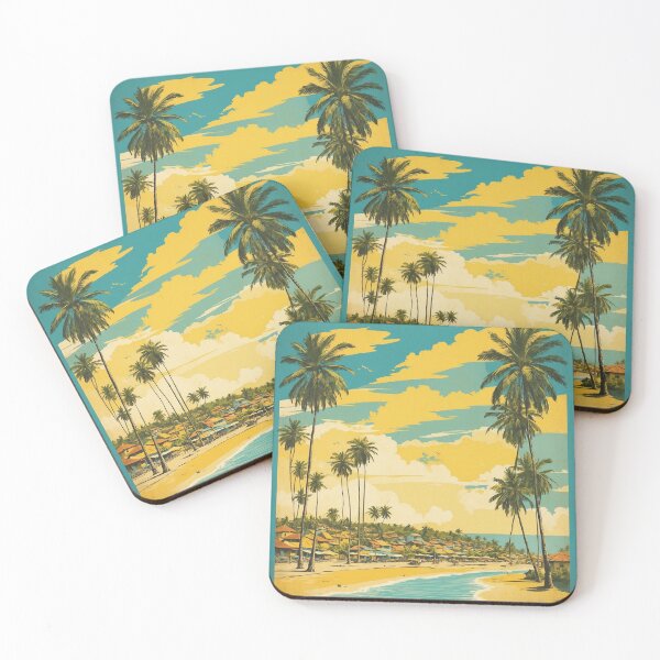 Item preview, Porto de Galinhas Brazil Vintage Poster Tourism designed and sold by TravelersGems.