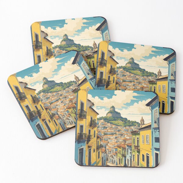 Item preview, Salvador Pelourinho Brazil Vintage Poster Tourism 2 designed and sold by TravelersGems.