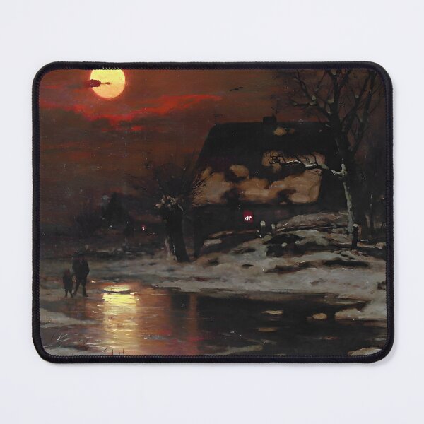 Item preview, Landscape at Dusk (detail) - Ludvig Munthe designed and sold by darkgothicart.