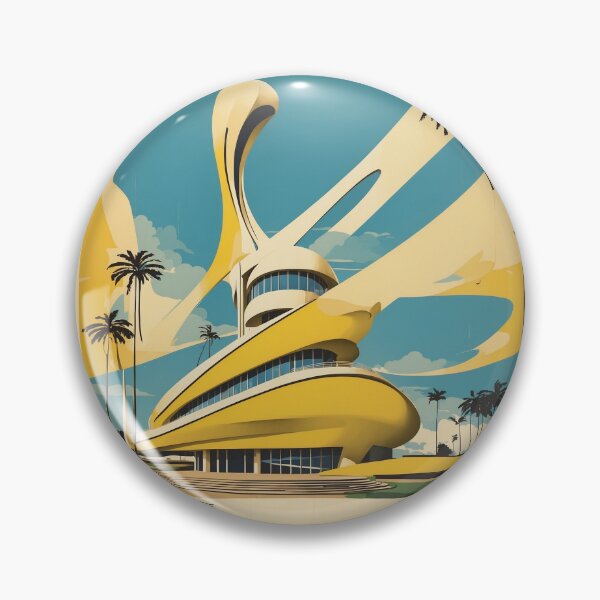 Item preview, Museu Oscar Niemeyer Brazil Vintage Poster Tourism 2 designed and sold by TravelersGems.