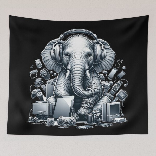 Item preview, Tech-Savvy Elephant: A Giant of Innovation designed and sold by lAnJefurtifeu.