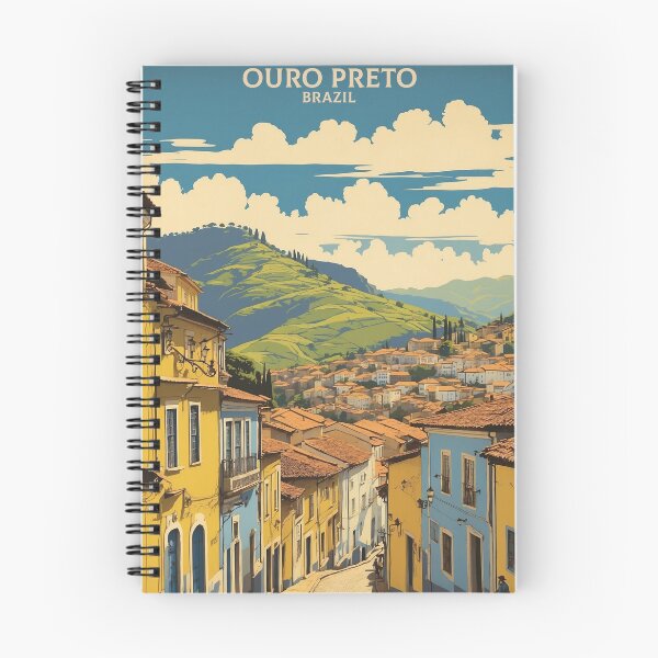 Item preview, Ouro Preto Brazil Vintage Poster Tourism designed and sold by TravelersGems.