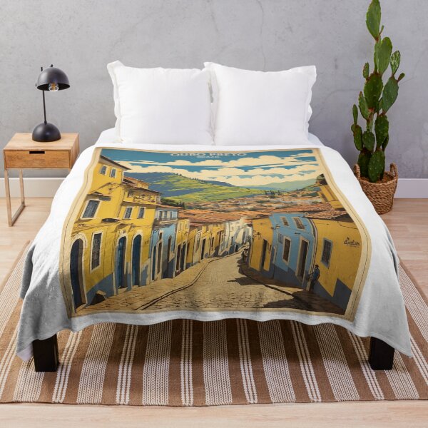 Item preview, Ouro Preto Brazil Vintage Poster Tourism designed and sold by TravelersGems.