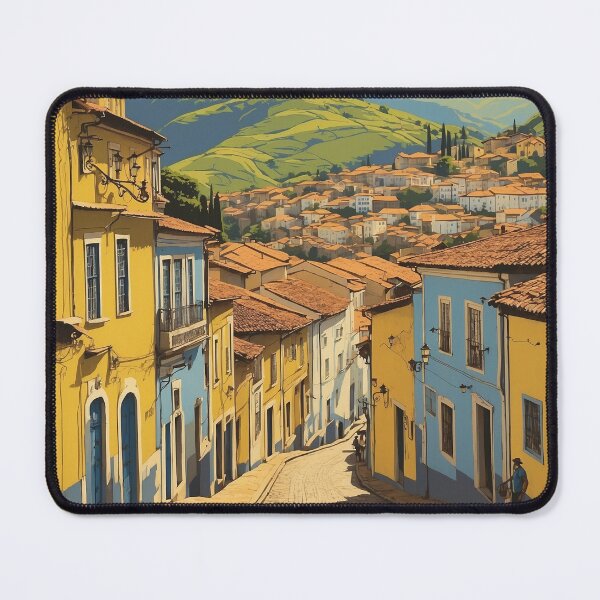 Item preview, Ouro Preto Brazil Vintage Poster Tourism designed and sold by TravelersGems.