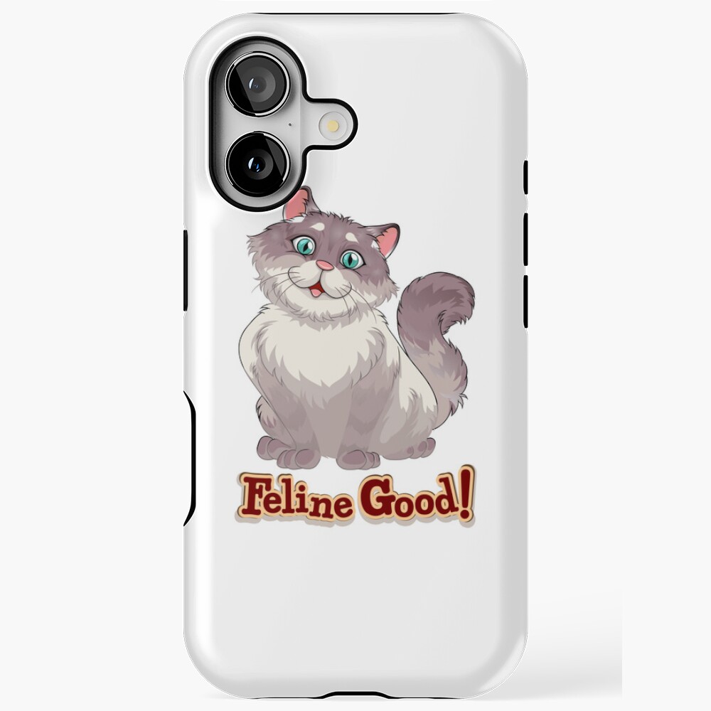 Feeling Good (Feline Good!) iPhone Tough Case - cute pet design by HackerLooks