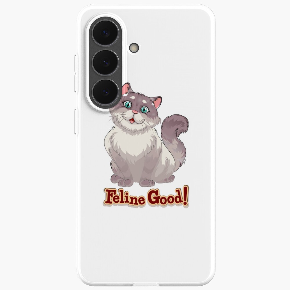 Feeling Good (Feline Good!) Samsung Galaxy Soft Case - cute pet design by HackerLooks