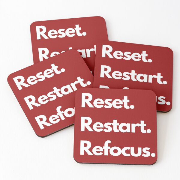 Item preview, Reset Restart Refocus Design designed and sold by ShamblesShirts.