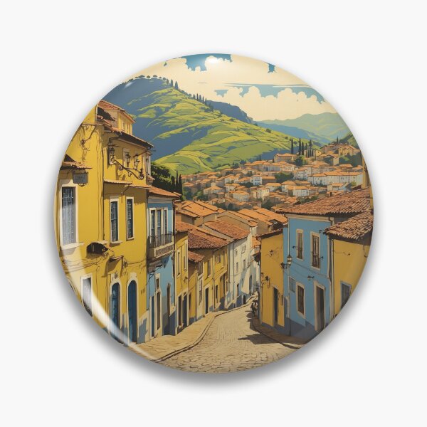 Item preview, Ouro Preto Brazil Vintage Poster Tourism designed and sold by TravelersGems.