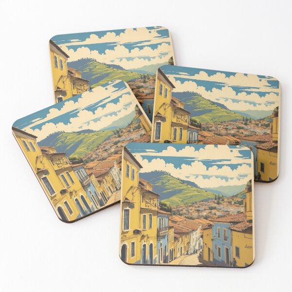 Item preview, Ouro Preto Brazil Vintage Poster Tourism designed and sold by TravelersGems.