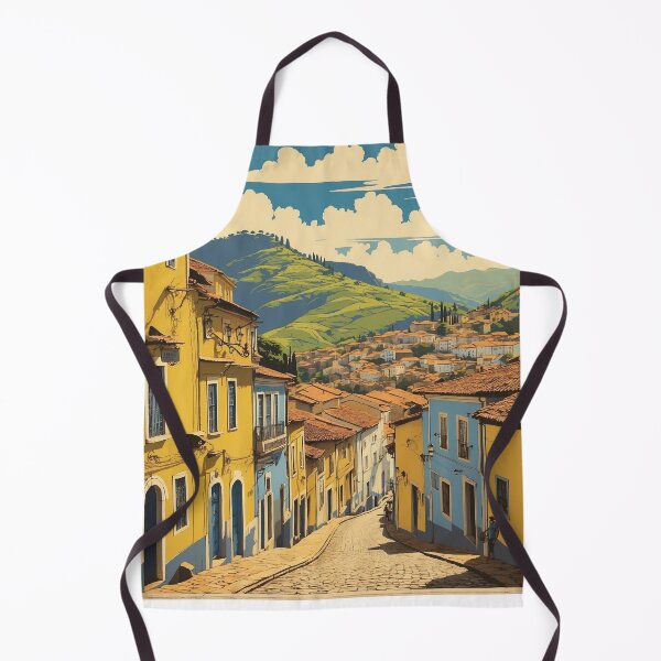 Item preview, Ouro Preto Brazil Vintage Poster Tourism designed and sold by TravelersGems.