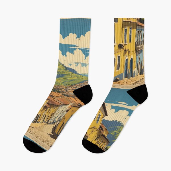 Item preview, Ouro Preto Brazil Vintage Poster Tourism designed and sold by TravelersGems.